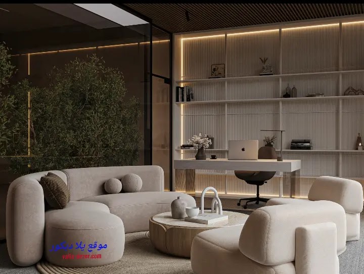 صور ديكورات مكاتب 2024 ديكور مكاتب فخمة